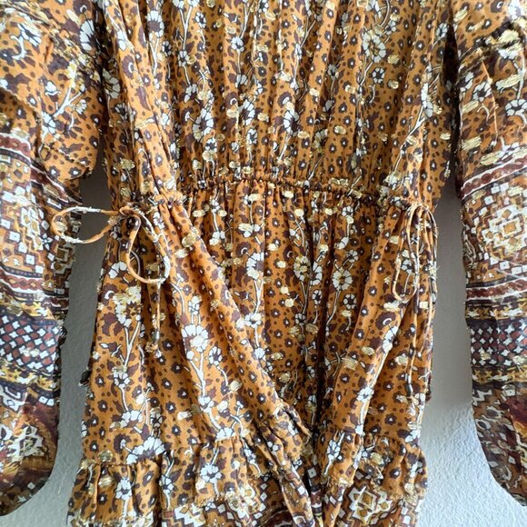 Ulla Johnson Erisa Mini Dress Ochre gold Size 2 - Picture 9 of 14